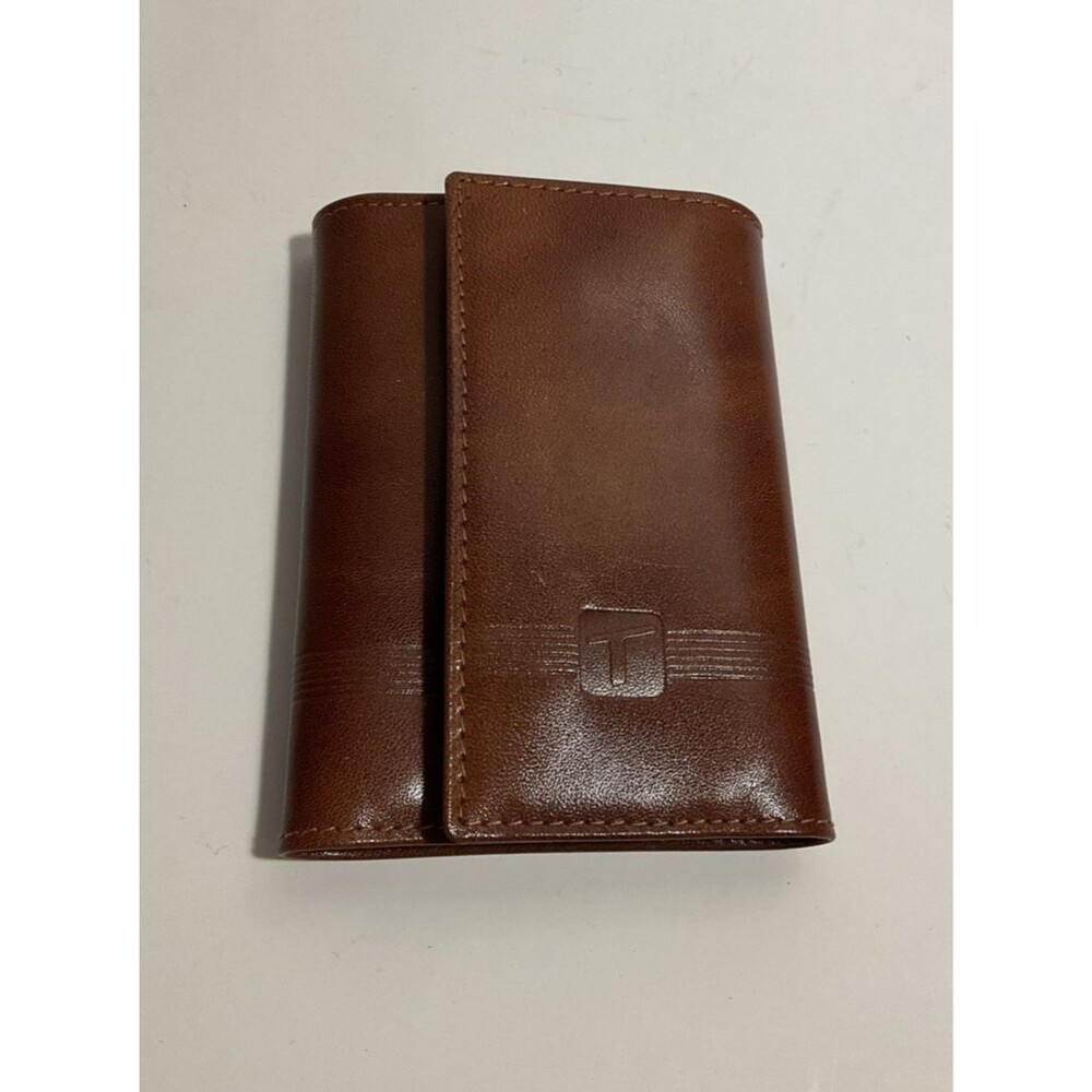 Temptations Brown Leather Key Wallet Vintage Keeper